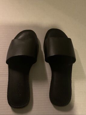 Madewell Black Slide Sandals